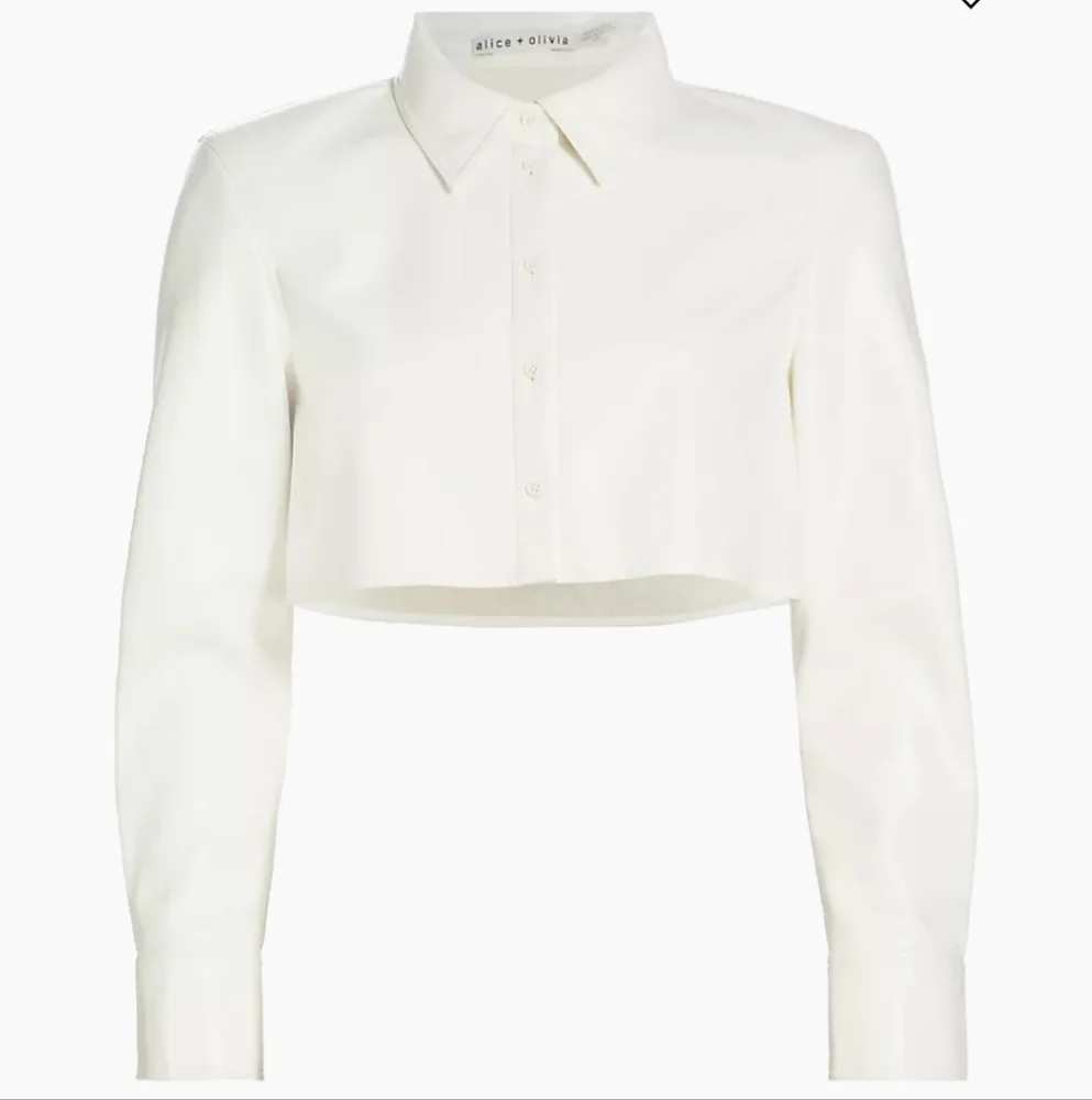 ALICE + OLIVIA Vegan Leather Shirt - Picture 3 of 5